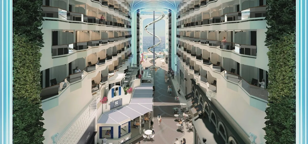 4- THE PROMENADE & LED DOME <br> PASEO CENTRAL INMERSIVO